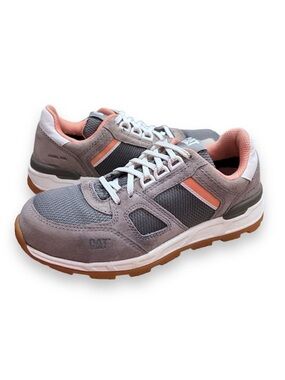 CAT Steel Toe Grey Construction Shoe Size 5.5